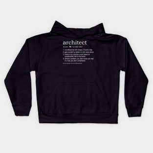 Definition for architects Kids Hoodie